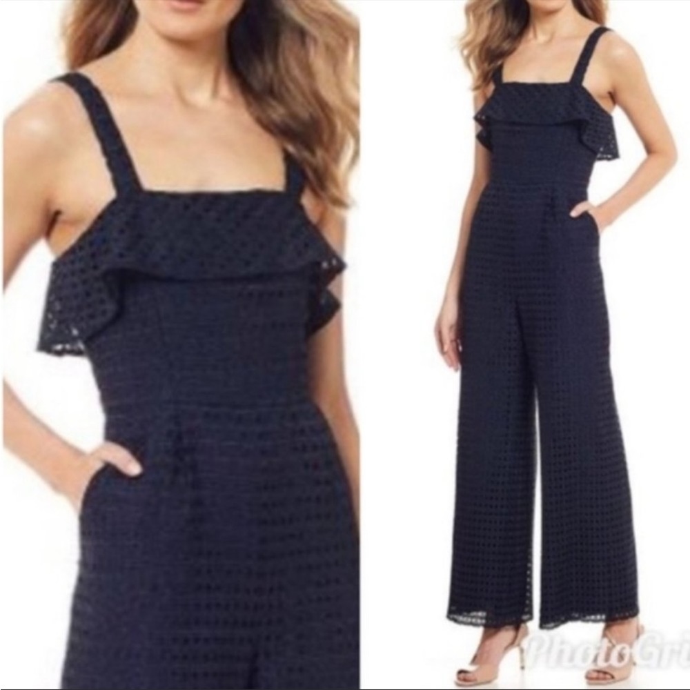 Antonio Melani Laila Wide leg Navy Jumpsuit